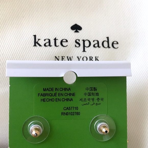 Kate Spade Pineapple Sequined Drop Earrings - Picture 7 of 7